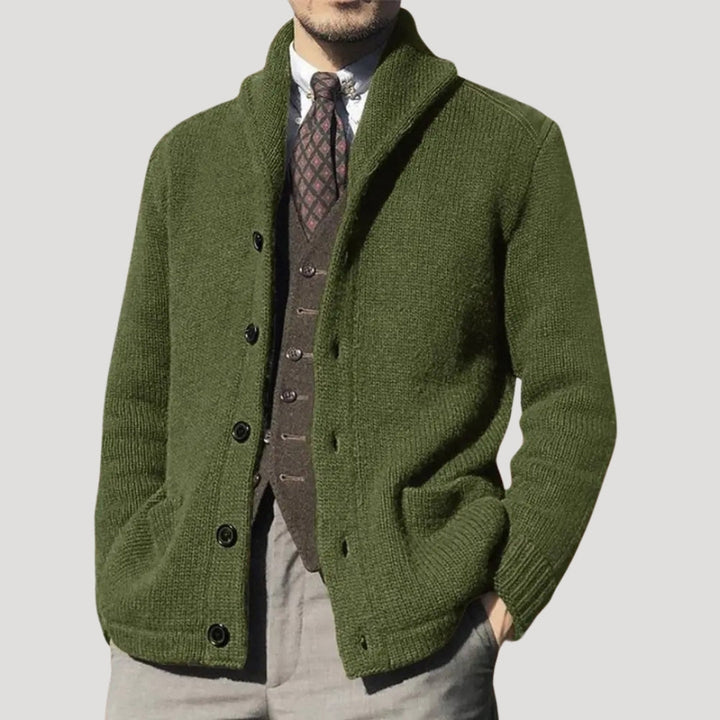 Benedikt | Men's cardigan with shawl collar
