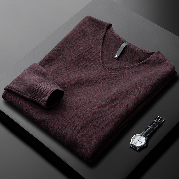 Matteo | Herren Kaschmir Pullover mit V-Ausschnitt