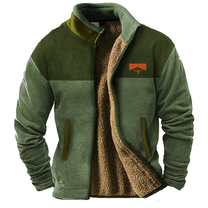 Anton | Men's Casual Jacket with Patterned Sleeves