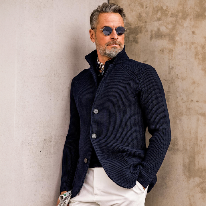 Emil | Herren Cardigan mit Stehkragen