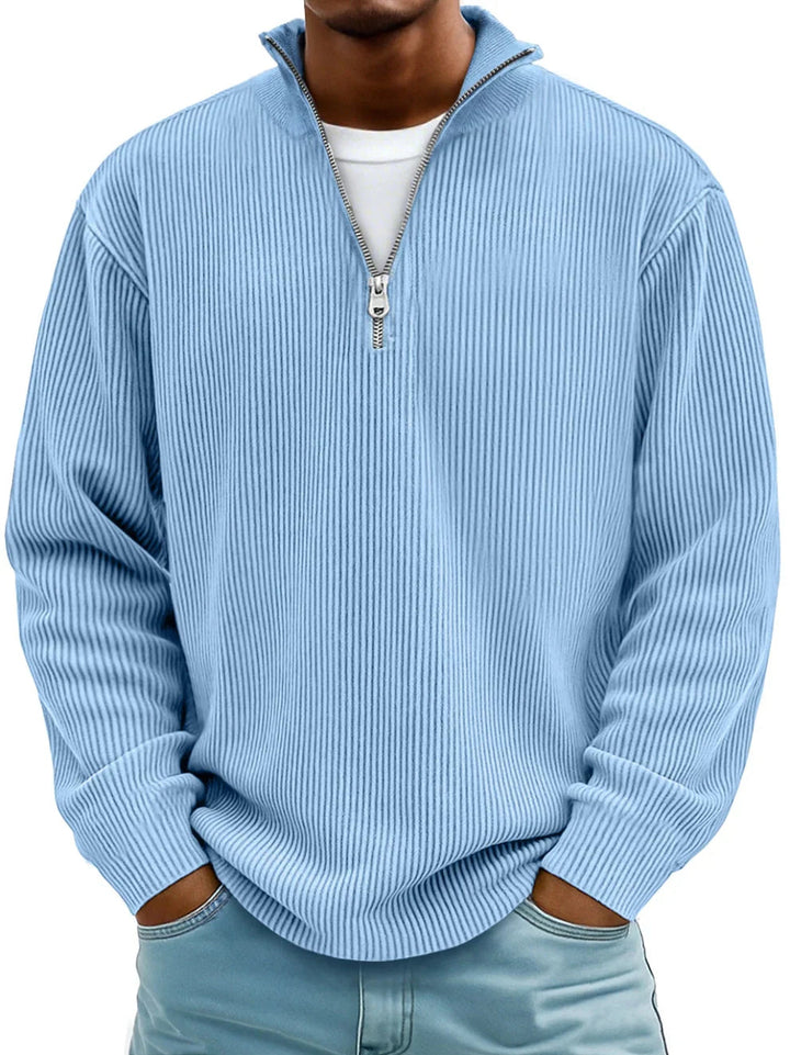 Florian | Herren Half-Zip Pullover mit Struktur