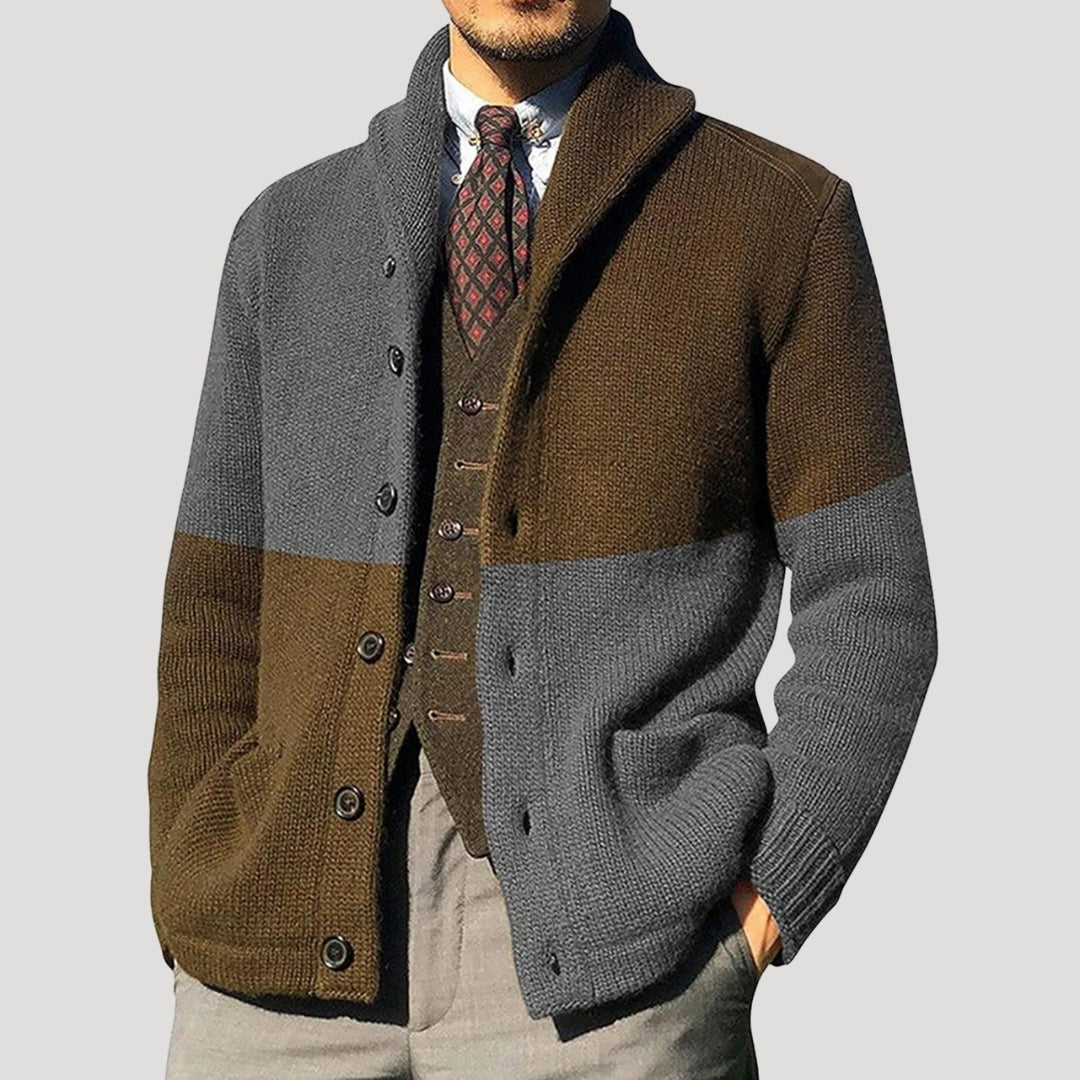Benedikt | Men's cardigan with shawl collar