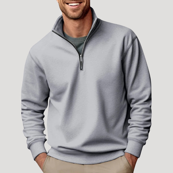 Niklas | Herren Half-Zip Sweatshirt mit Stehkragen