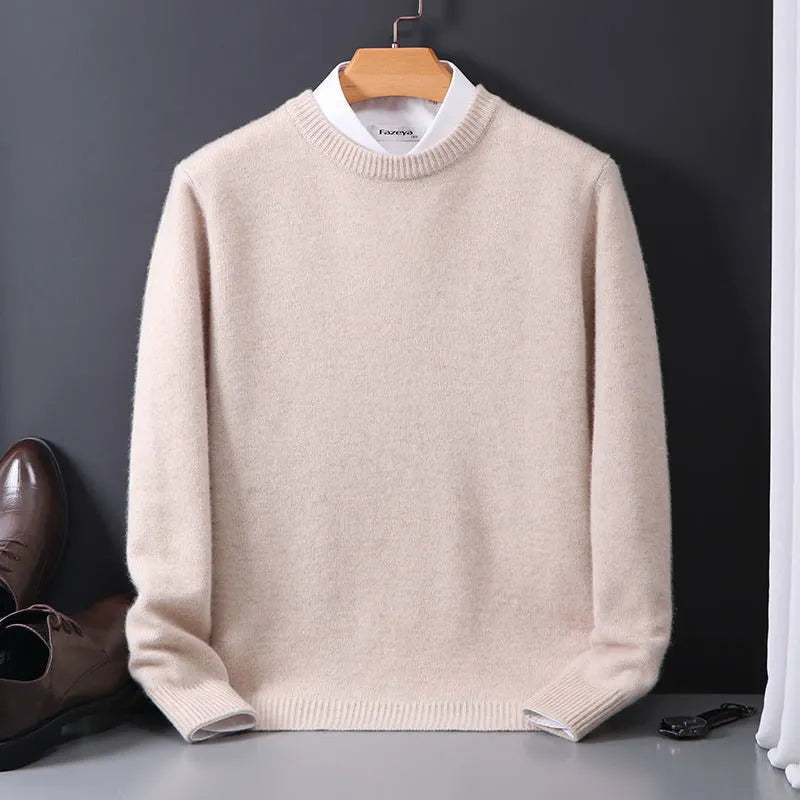 Lorenz | Herren Kaschmir Pullover mit Rundhalsausschnitt