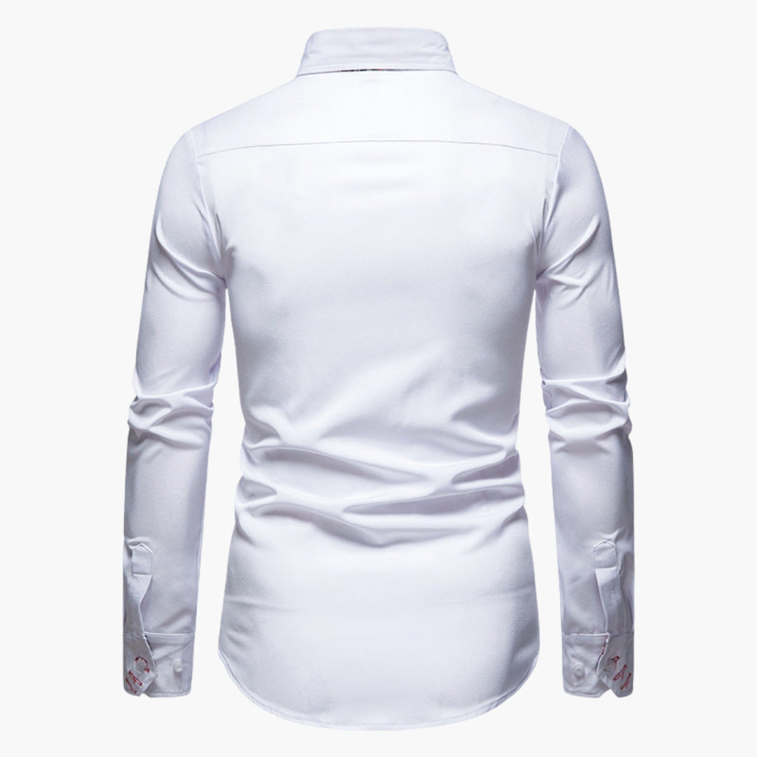 Adrian | Herren Slim Fit Hemd mit Paisley-Details