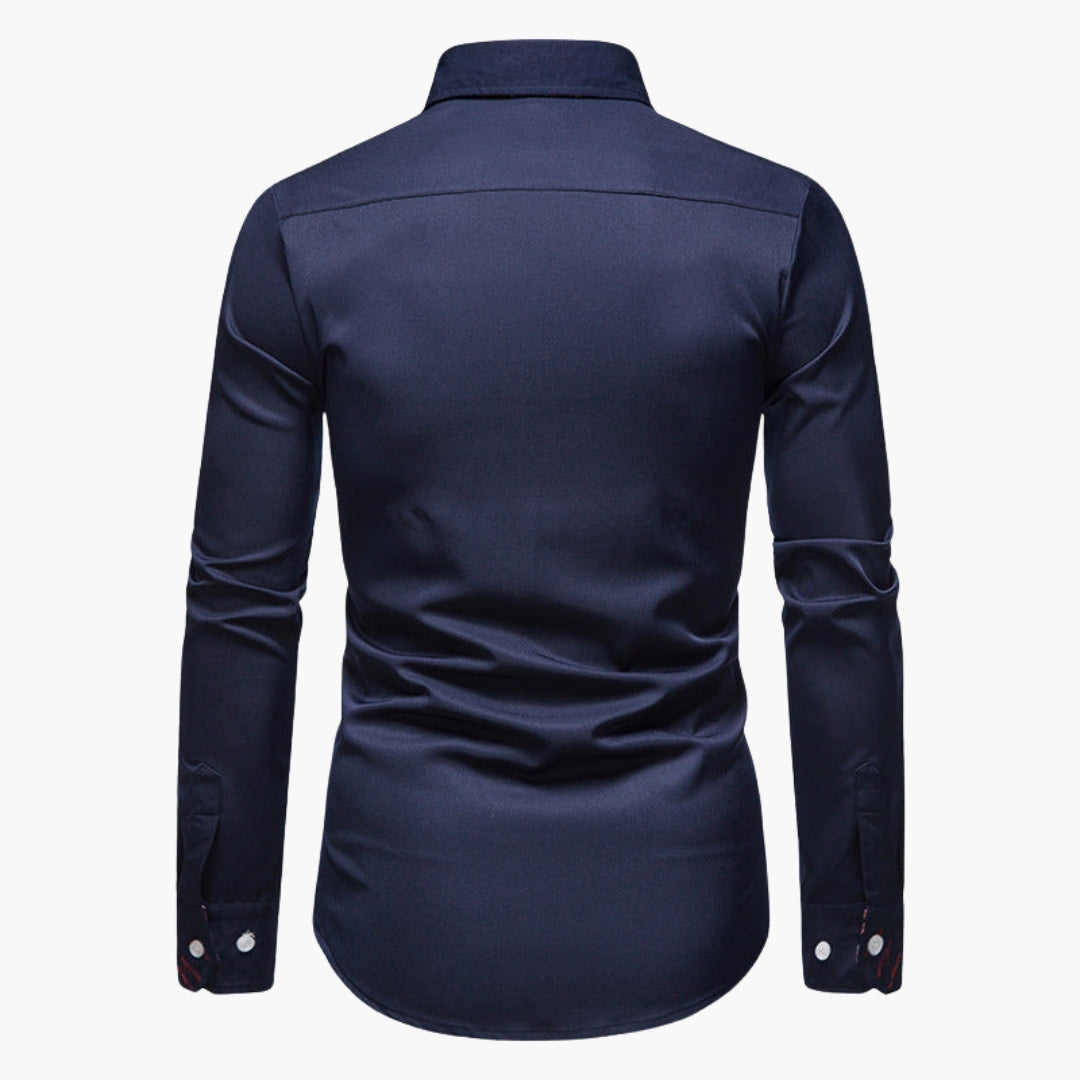 Adrian | Herren Slim Fit Hemd mit Paisley-Details