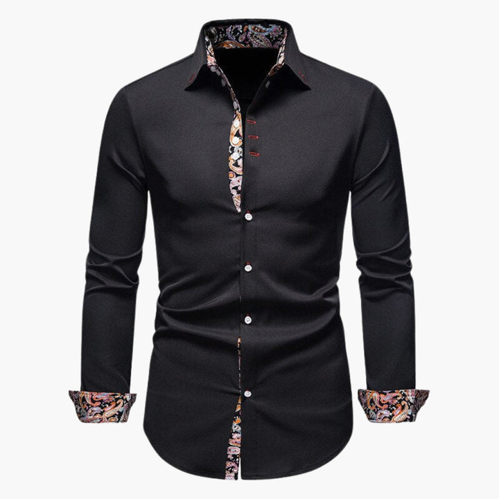 Adrian | Herren Slim Fit Hemd mit Paisley-Details