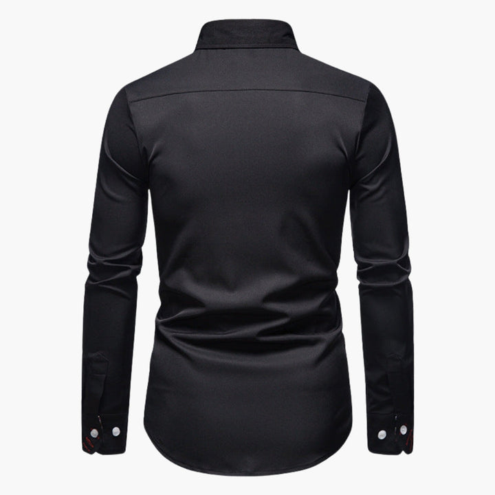 Adrian | Herren Slim Fit Hemd mit Paisley-Details