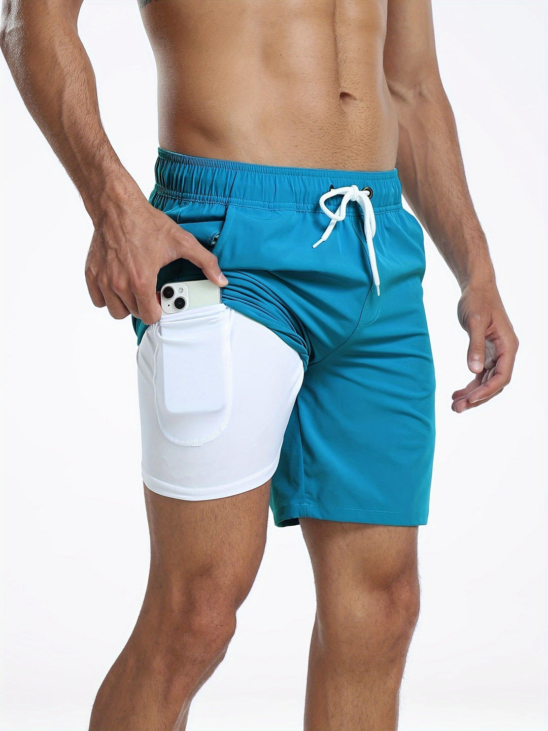 Jonas | Herren Badeshorts mit Innenhose und Tasche