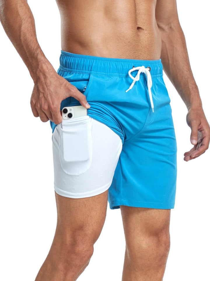 Jonas | Herren Badeshorts mit Innenhose und Tasche