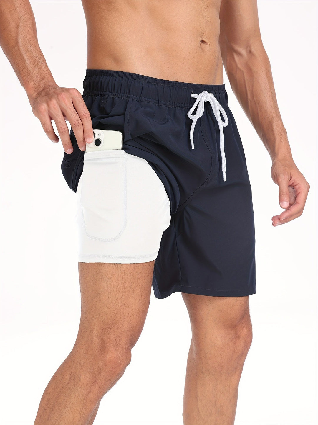 Jonas | Herren Badeshorts mit Innenhose und Tasche