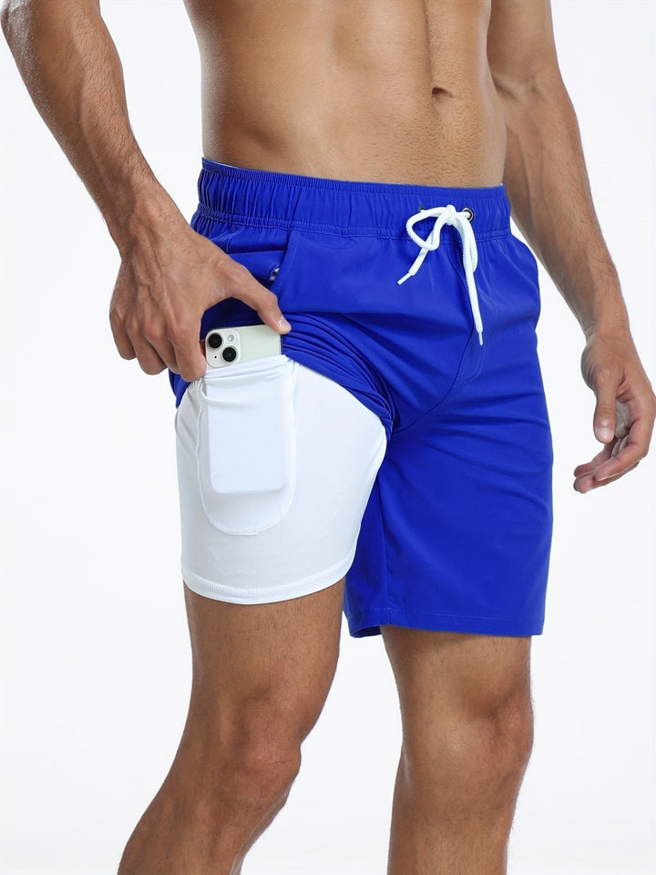 Jonas | Herren Badeshorts mit Innenhose und Tasche