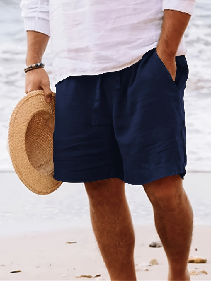 SwissFellas Herren Freizeitshorts mit Kordelzug, reguläre Passform