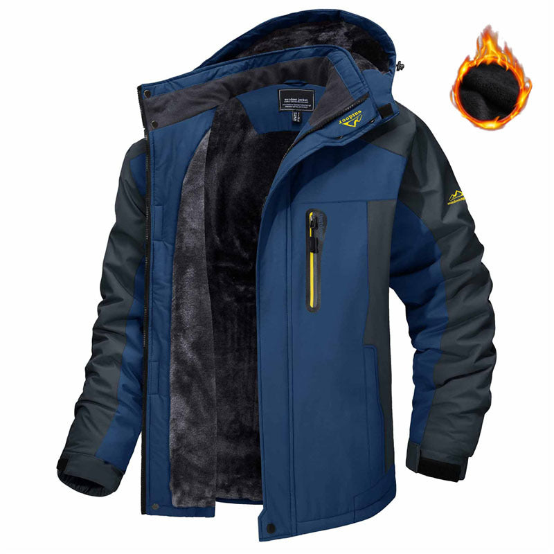 Herren Winterjacke mit Kapuze, Vorderansicht