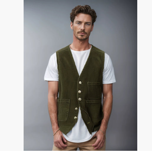 Herren Cordjacke im Casual-Stil für den Winter