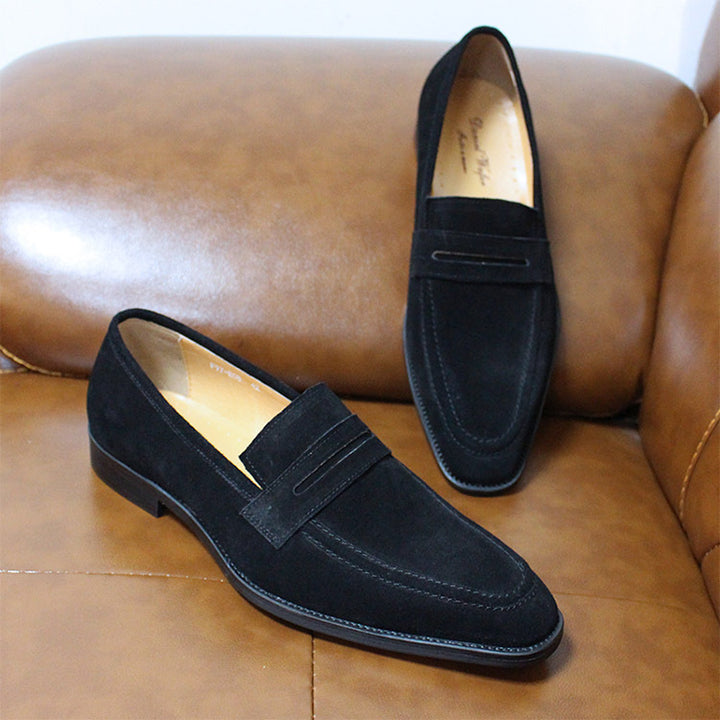 Herren Lederschuhe im England-Stil in Schwarz und Braun