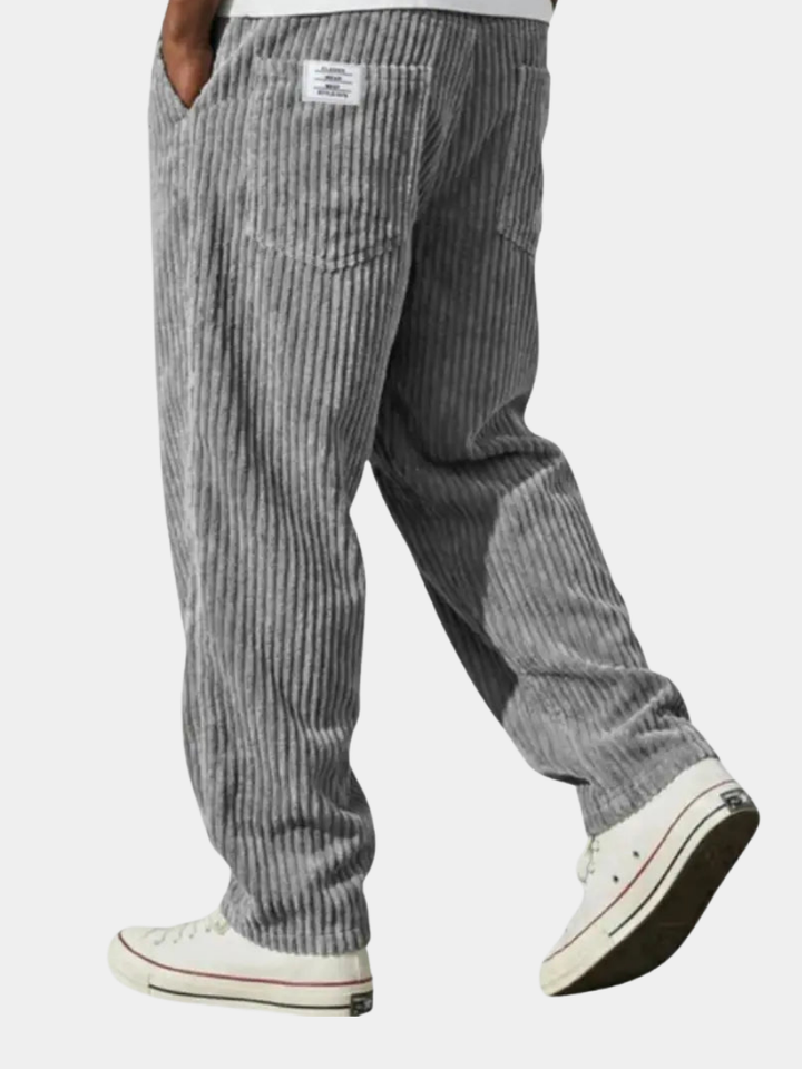 Vintage Herrenhose mit lockerem geradem Schnitt