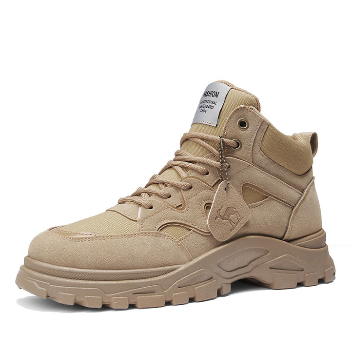 Retro Winterstiefel für Herren mit dicker Sohle