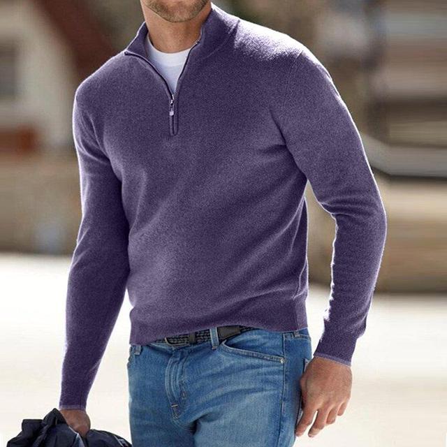 Hugo | Herren Merino Pullover mit Reißverschluss