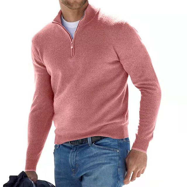Hugo | Herren Merino Pullover mit Reißverschluss