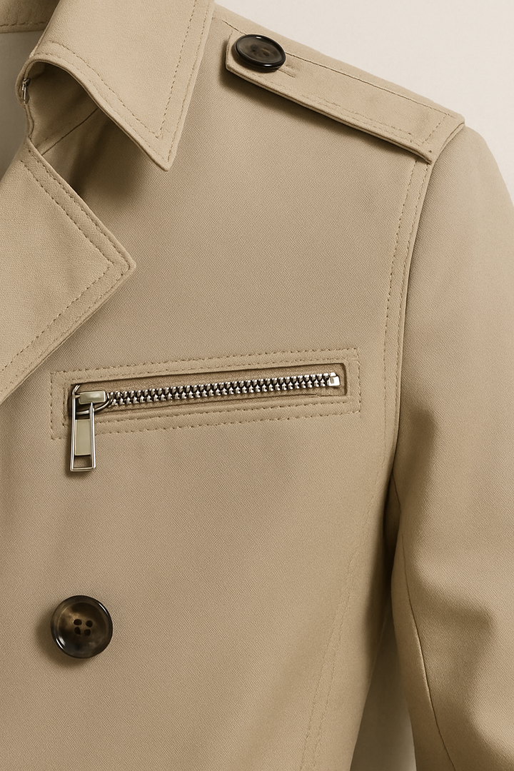 Alexander | Herren Trenchcoat mit Gürtel