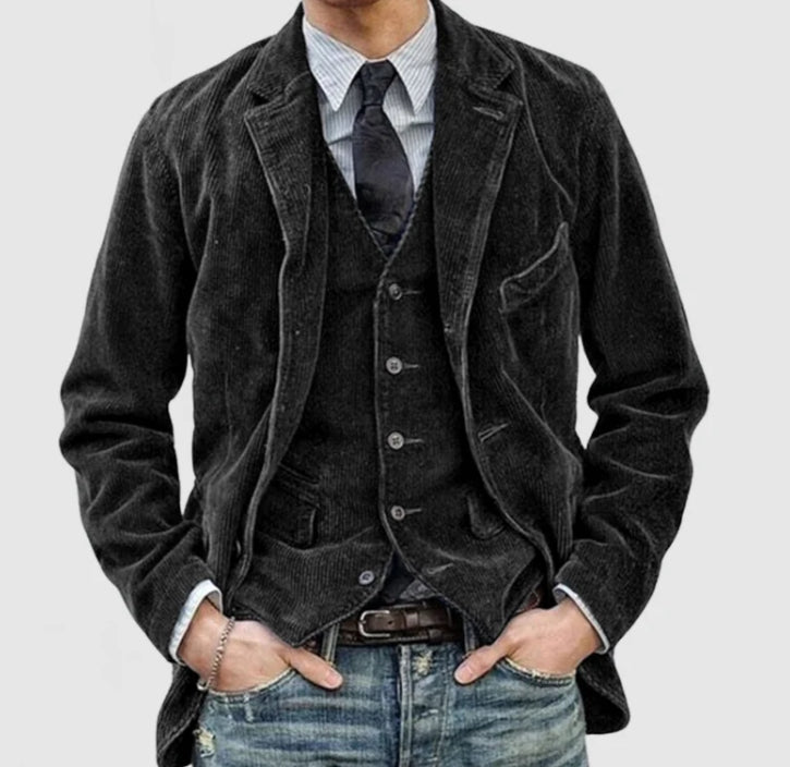 Herren Cordjacke im Casual-Stil für den Winter