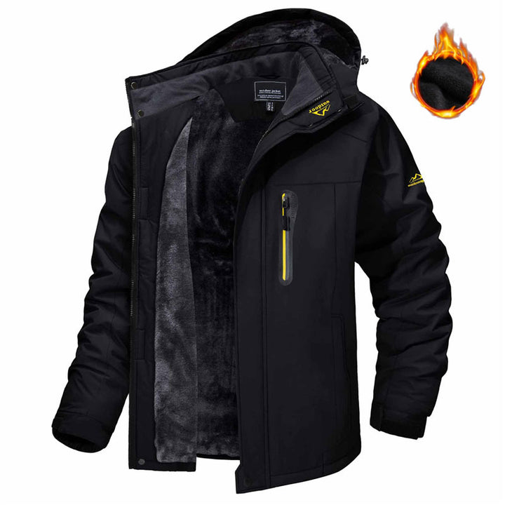 Herren Winterjacke mit Kapuze, Vorderansicht