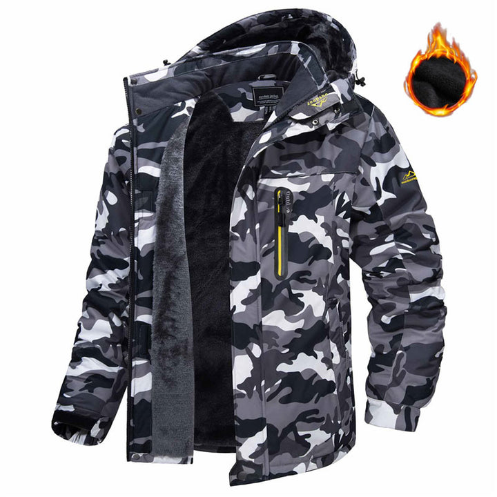 Herren Winterjacke mit Kapuze, Vorderansicht