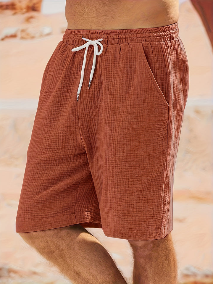 SwissFellas Herren Freizeitshorts mit Kordelzug, reguläre Passform