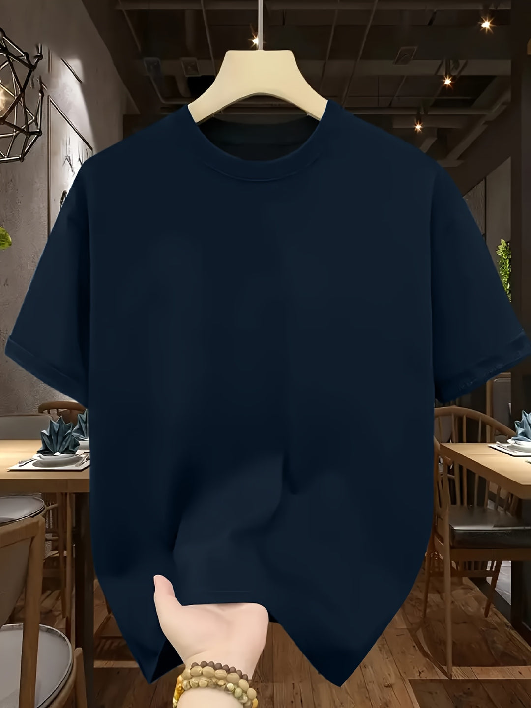 SwissFellas Herren Oversize T-Shirt mit Rundhalsausschnitt, lockere Passform