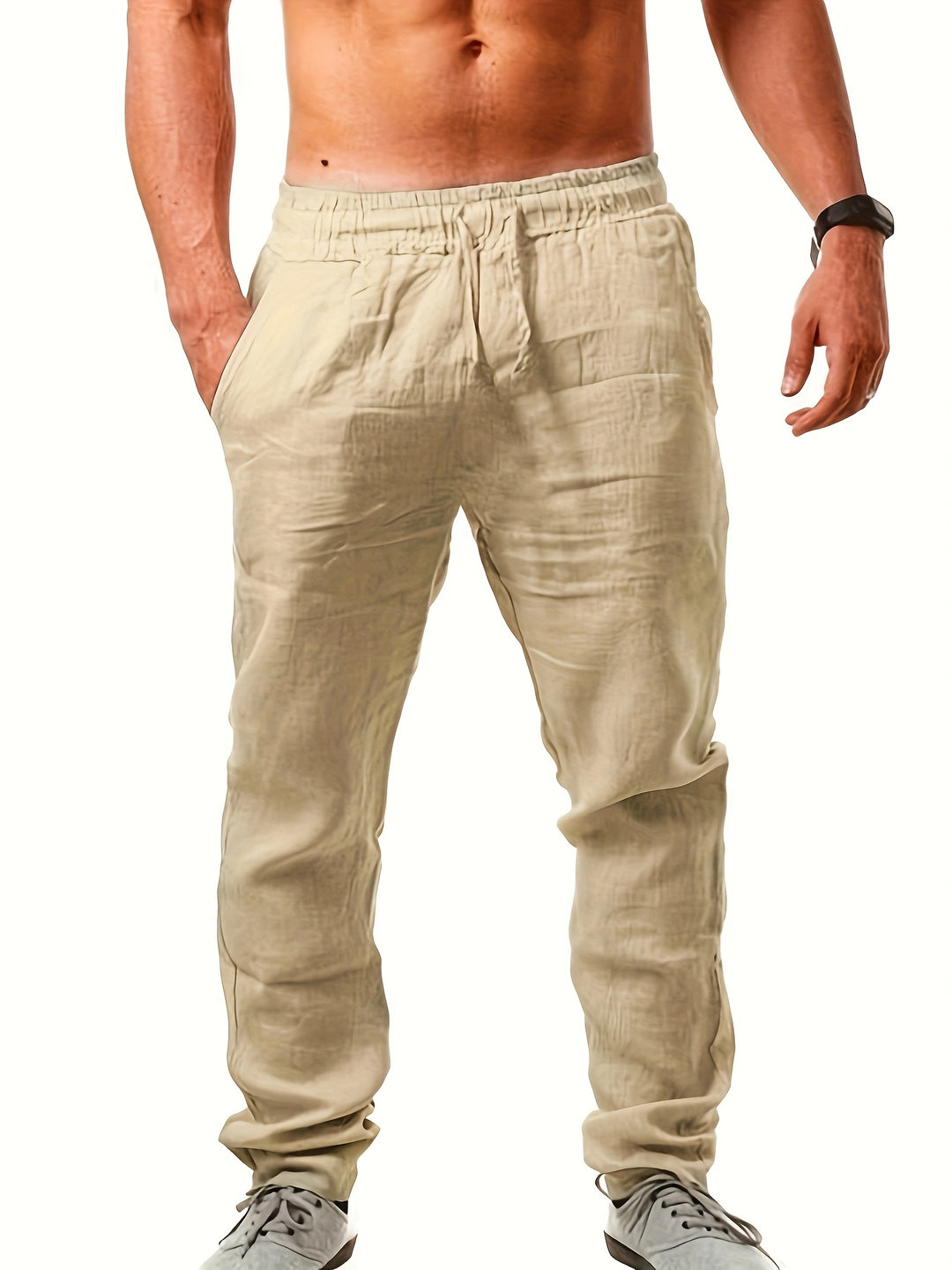 SwissFellas Herren Jogginghose mit Kordelzug und elastischem Bund, lockere Passform