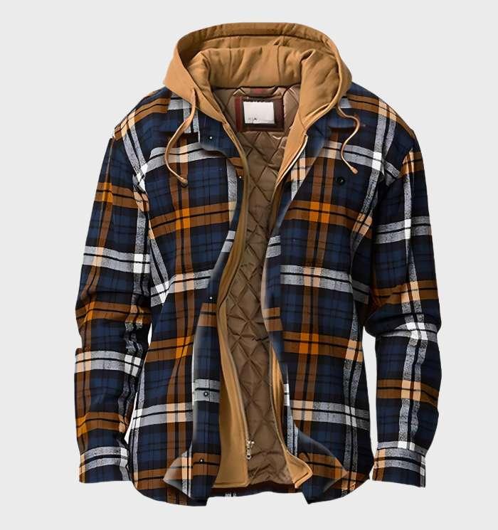 Daan | Herren Flanelljacke mit Kapuze