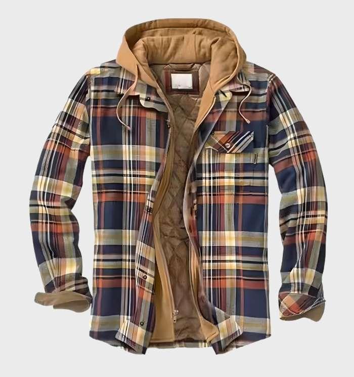 Daan | Herren Flanelljacke mit Kapuze