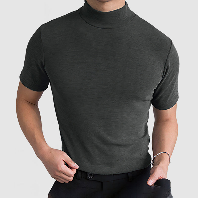 Daan | Herren Stretch T-Shirt mit Stehkragen