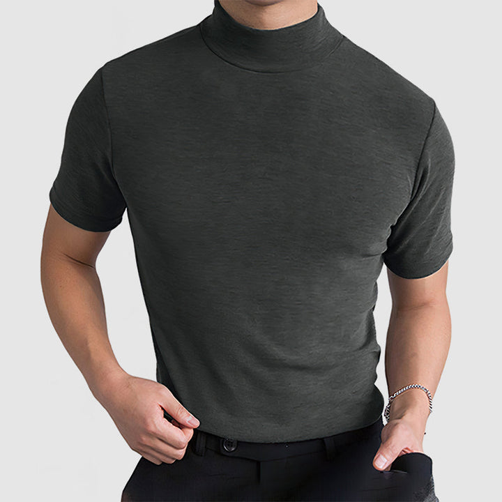 Daan | Herren Stretch T-Shirt mit Stehkragen