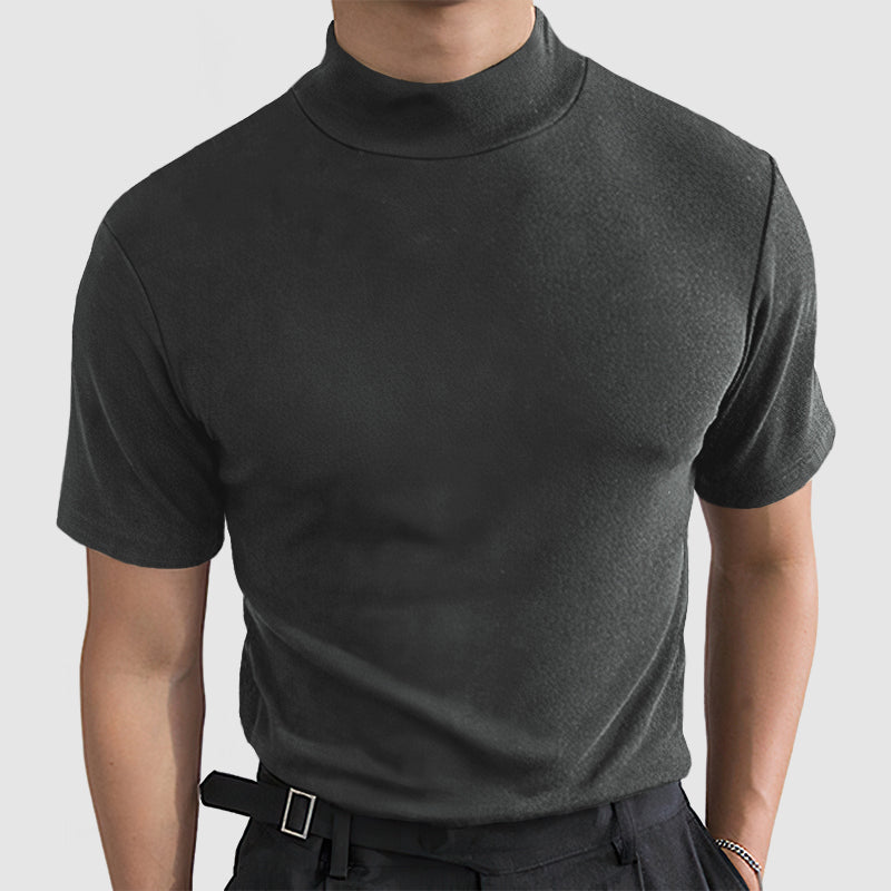 Daan | Herren Stretch T-Shirt mit Stehkragen