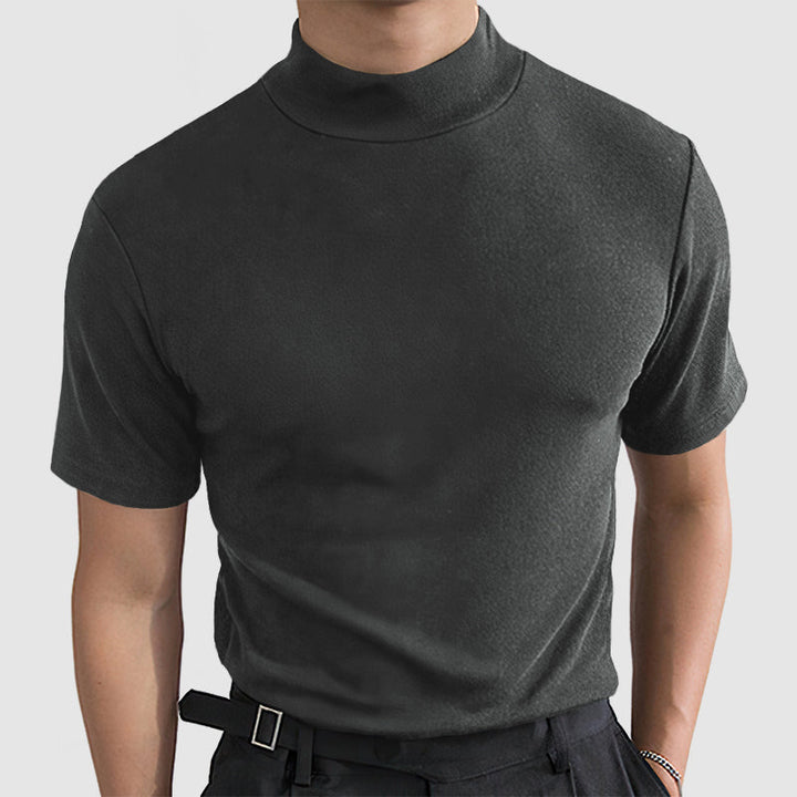 Daan | Herren Stretch T-Shirt mit Stehkragen