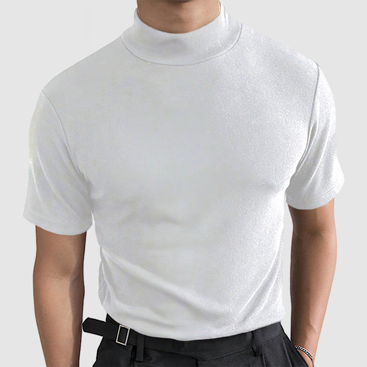 Daan | Herren Stretch T-Shirt mit Stehkragen