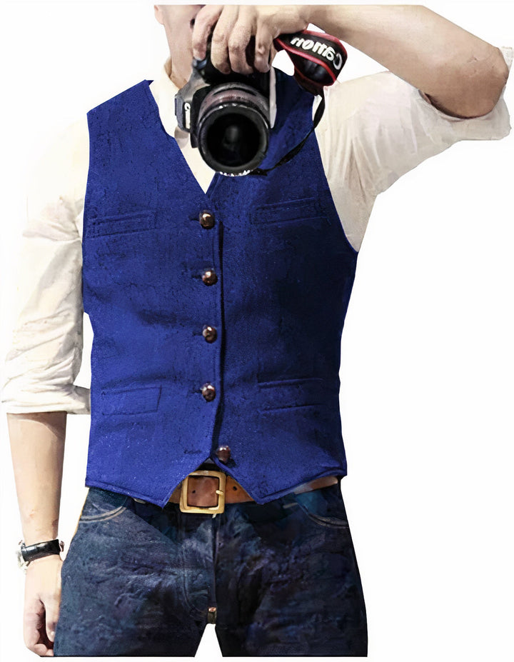Daan | Herren Gilet mit Knopfleiste