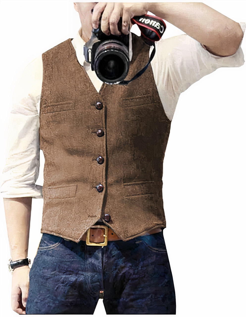 Daan | Herren Gilet mit Knopfleiste