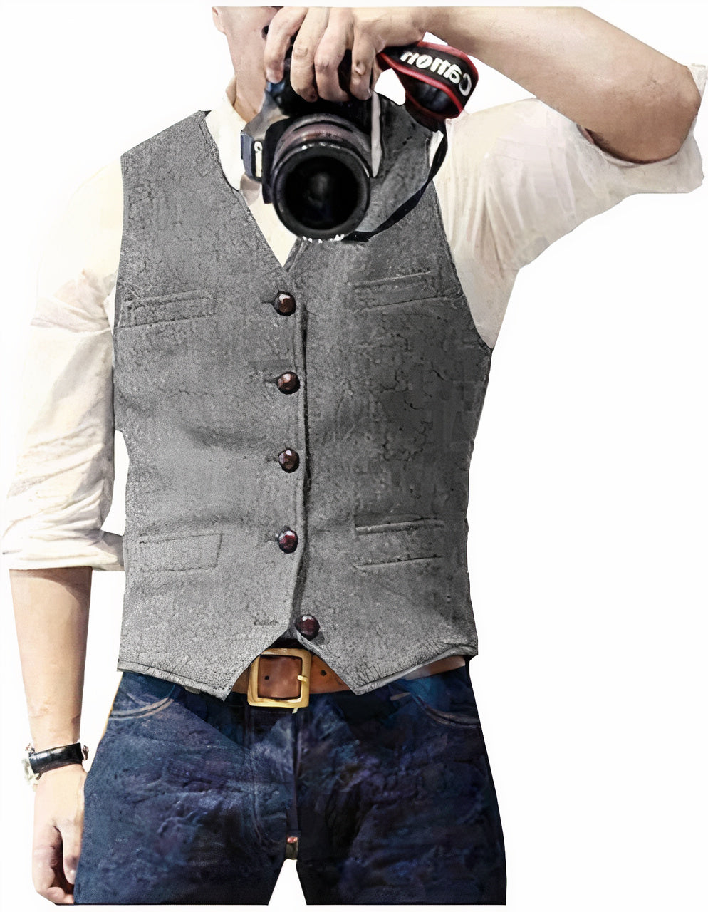 Daan | Herren Gilet mit Knopfleiste