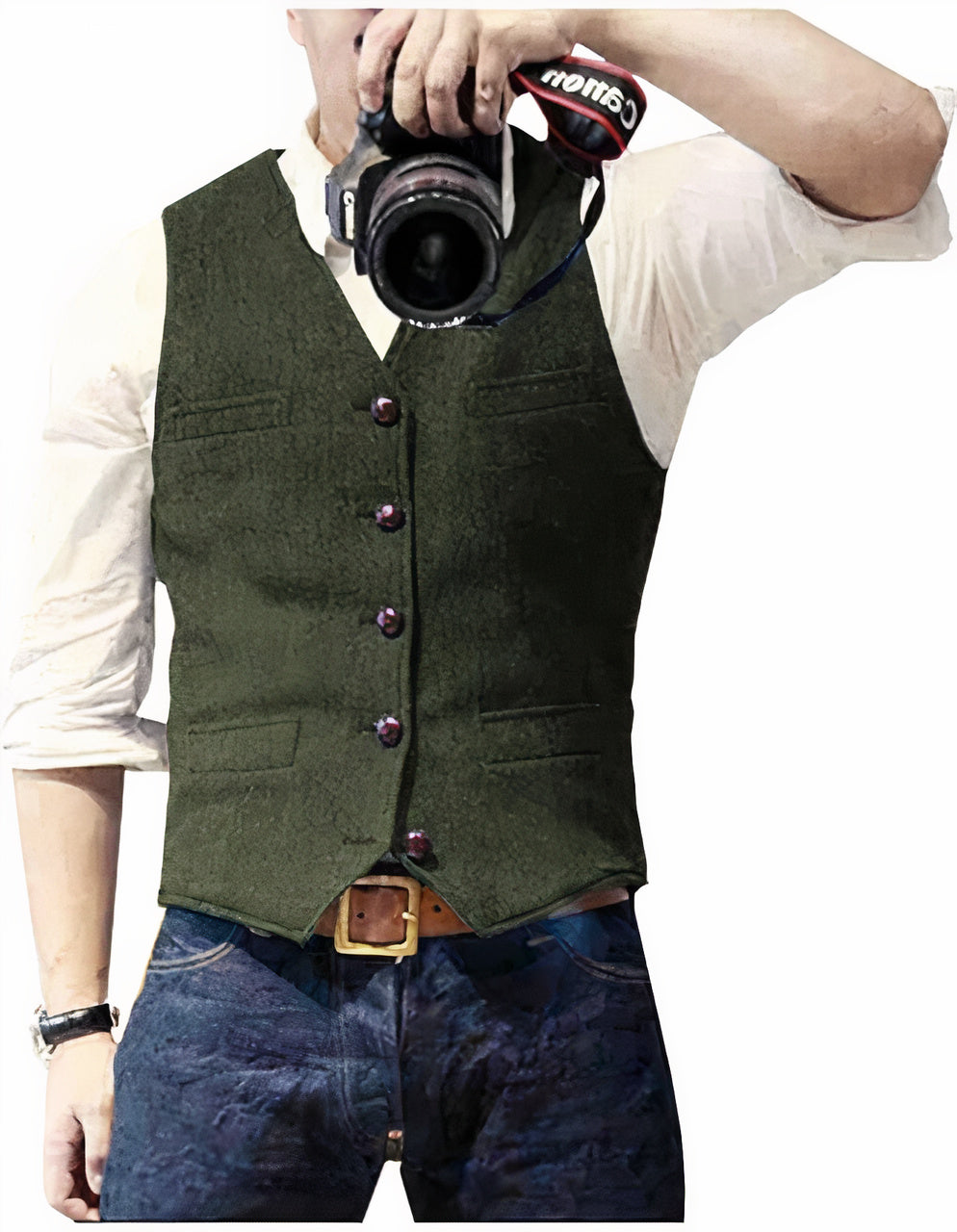 Daan | Herren Gilet mit Knopfleiste