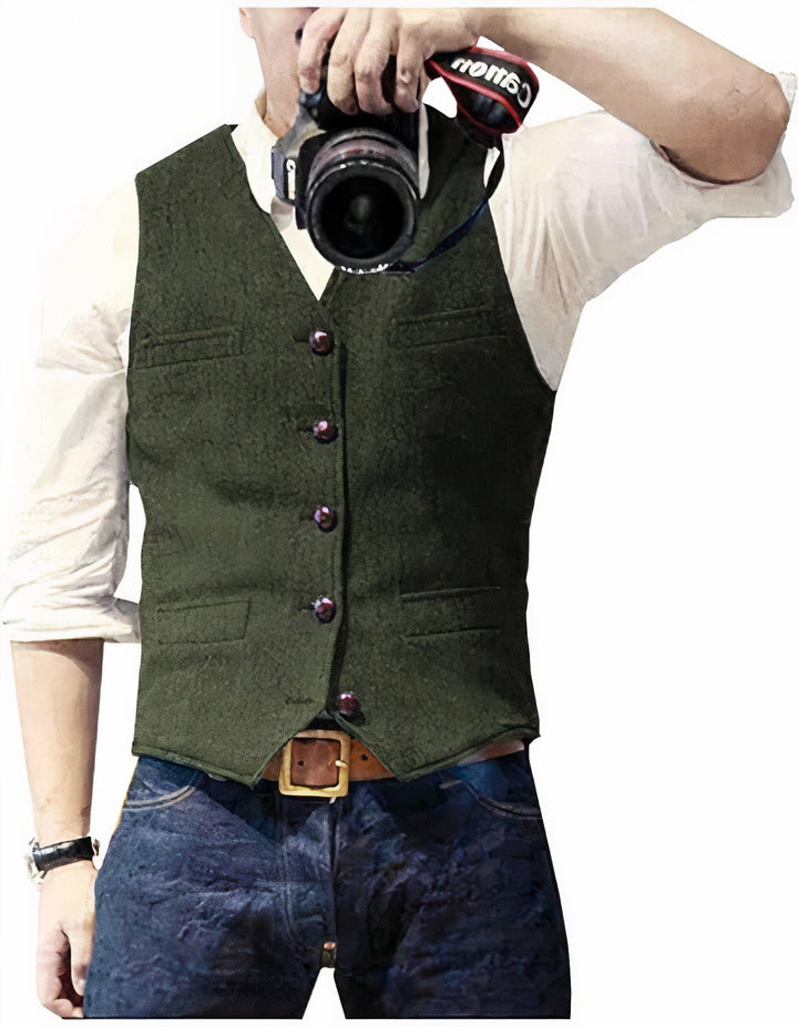 Daan | Herren Gilet mit Knopfleiste