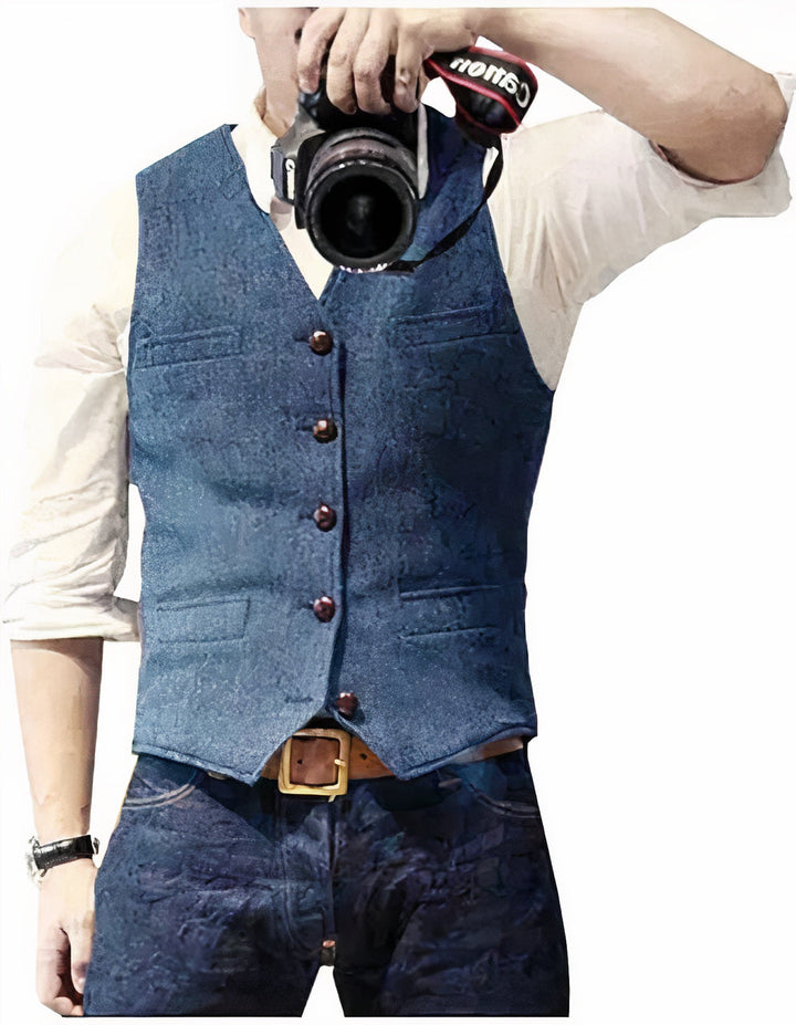 Daan | Herren Gilet mit Knopfleiste