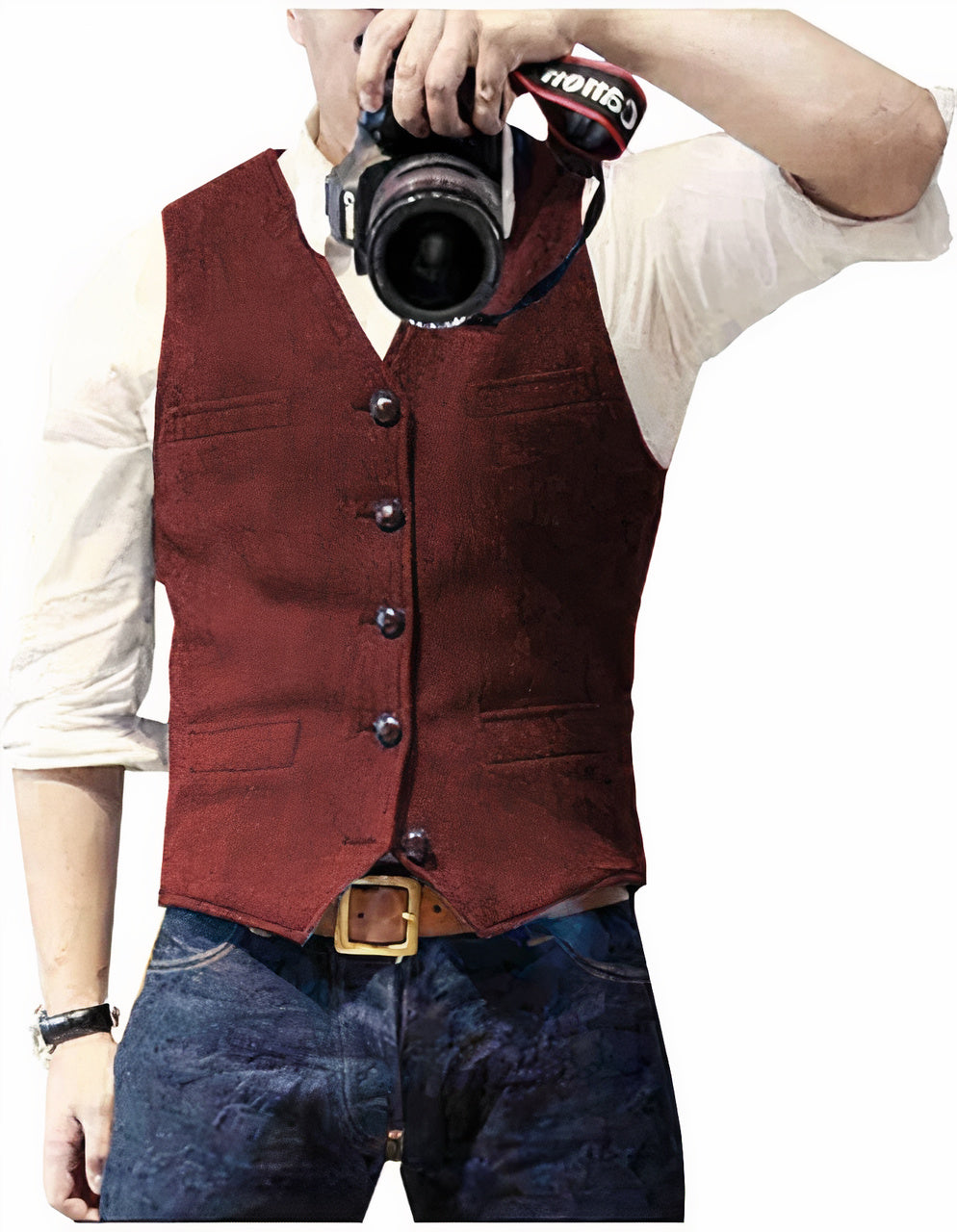 Daan | Herren Gilet mit Knopfleiste