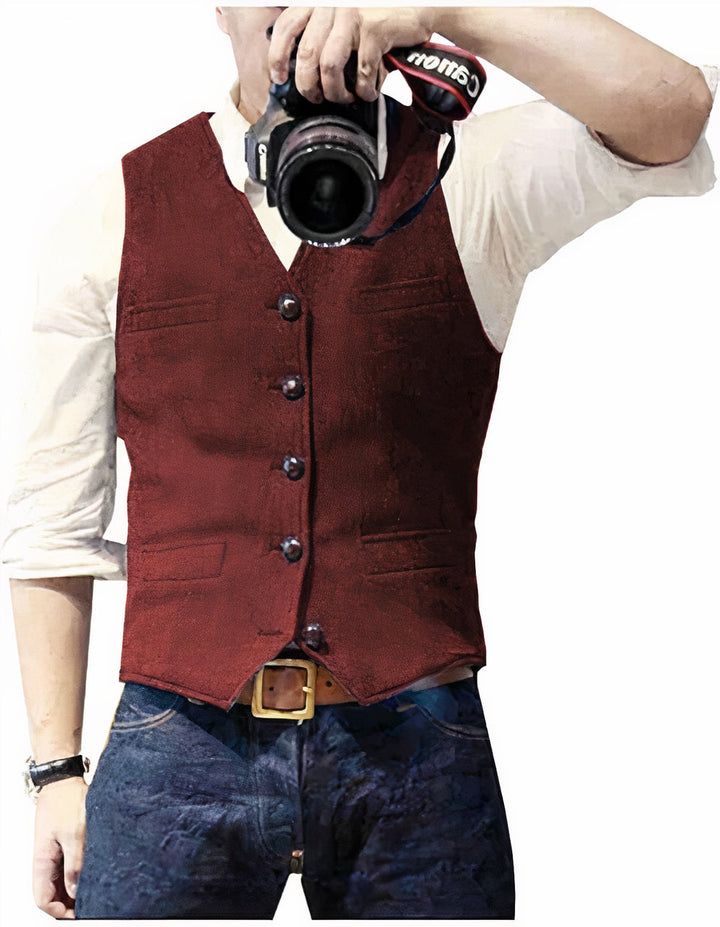 Daan | Herren Gilet mit Knopfleiste