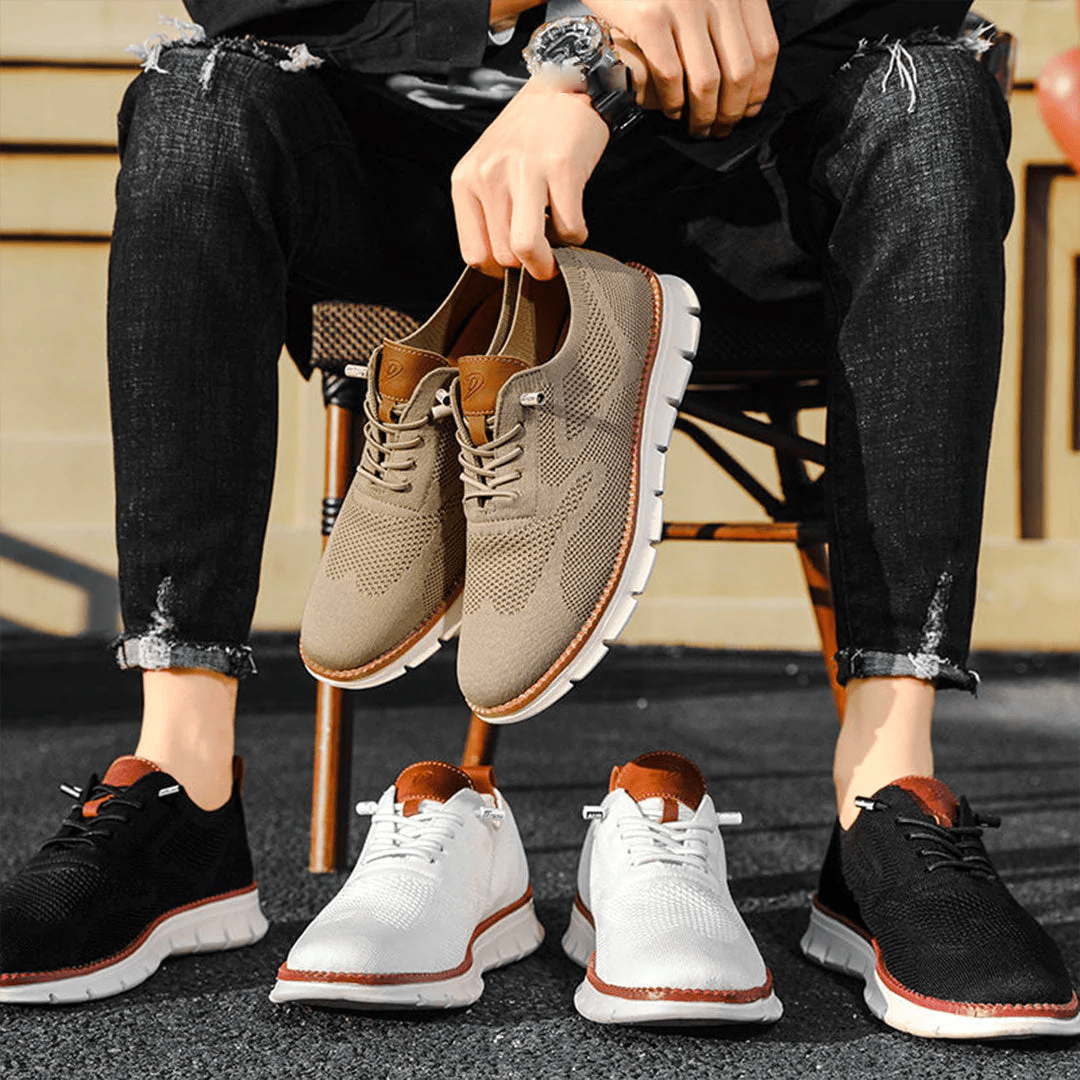 David | Moderne Herren Sneaker mit Strick-Obermaterial