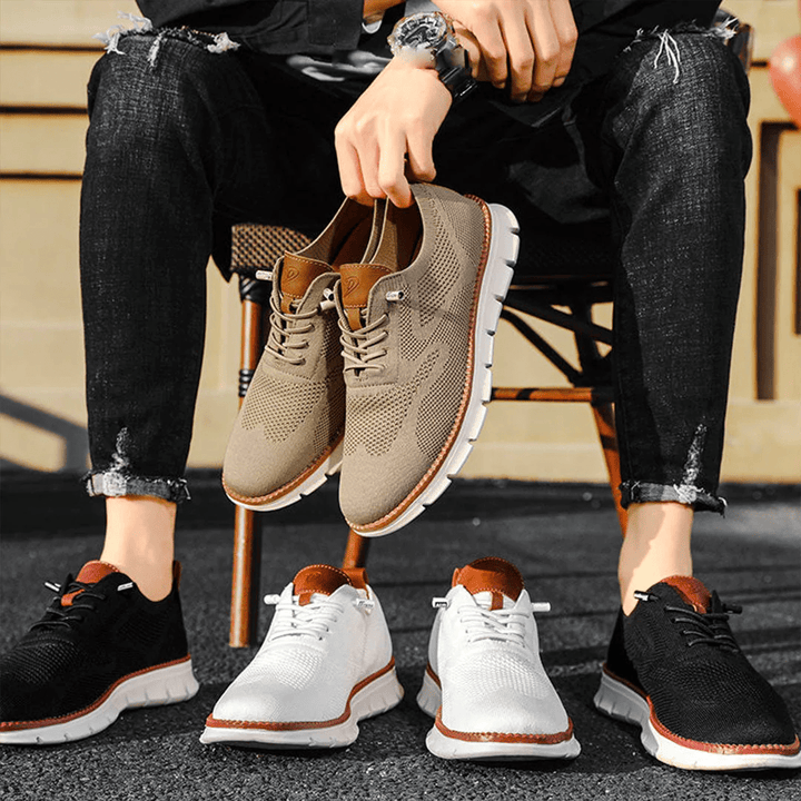 David | Moderne Herren Sneaker mit Strick-Obermaterial