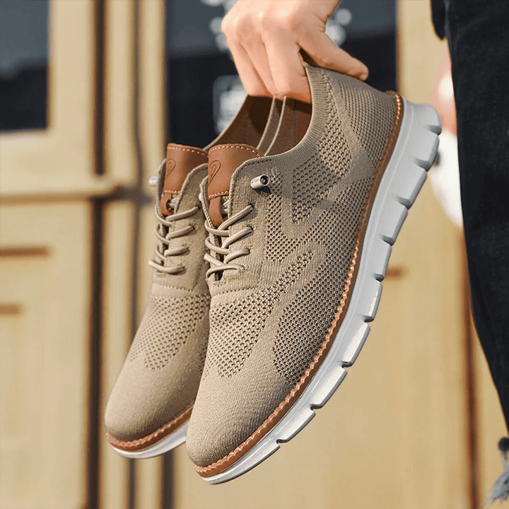 David | Moderne Herren Sneaker mit Strick-Obermaterial
