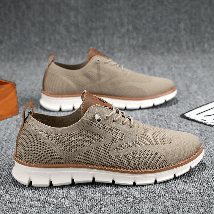 David | Moderne Herren Sneaker mit Strick-Obermaterial